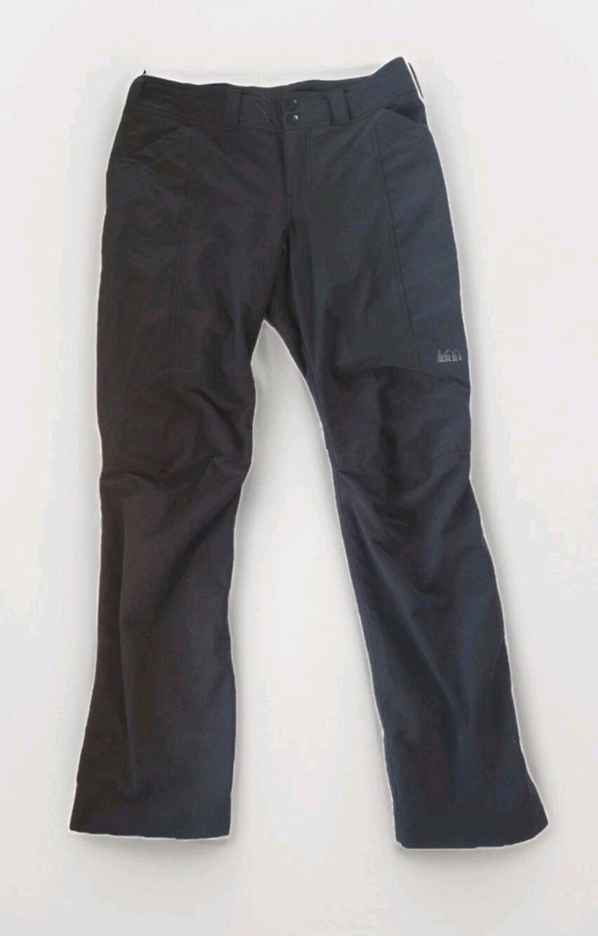 REI Hiking Pants Women's 10 Black Hiking Trail Outdoor Vented Knees Outdoors